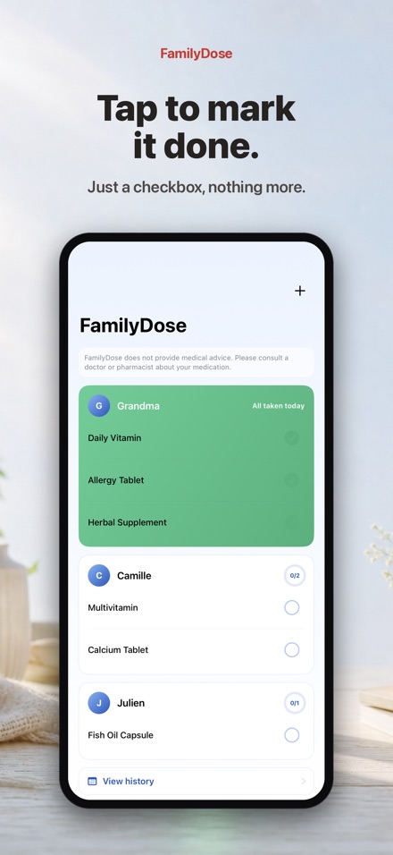 FamilyDose: Daily Dose Check 2