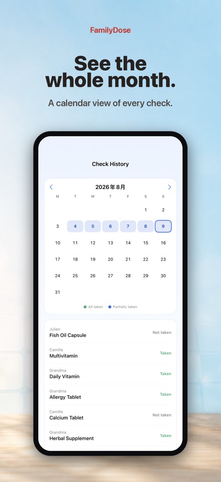 FamilyDose: Daily Dose Check 3