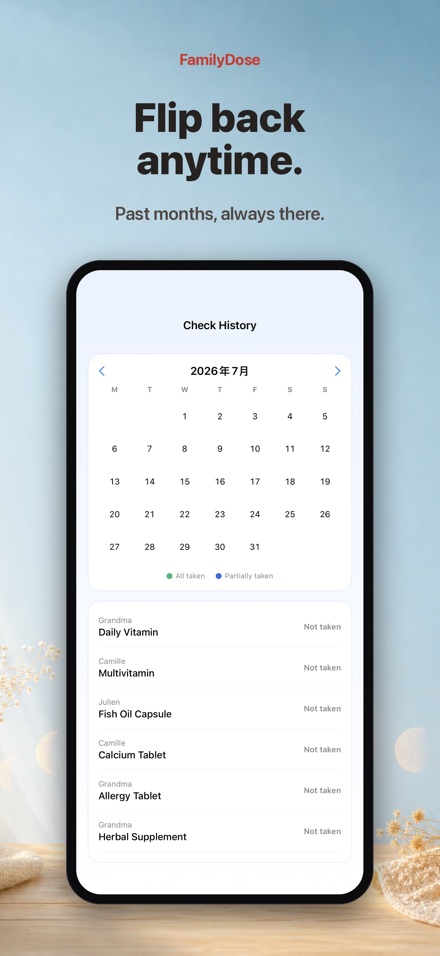 FamilyDose: Daily Dose Check 5