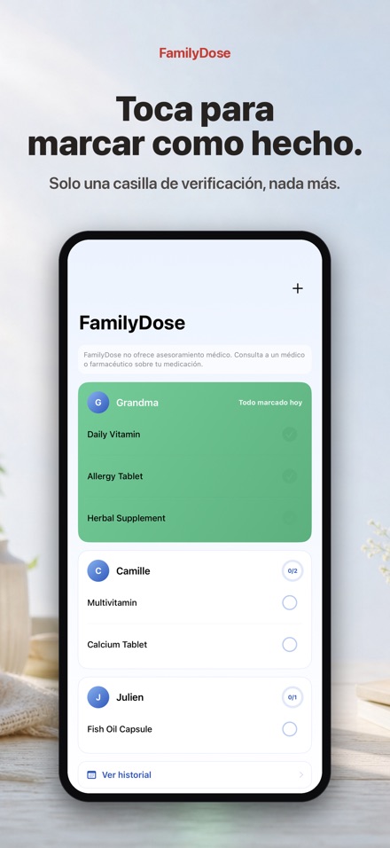 FamilyDose: Control Familiar 2