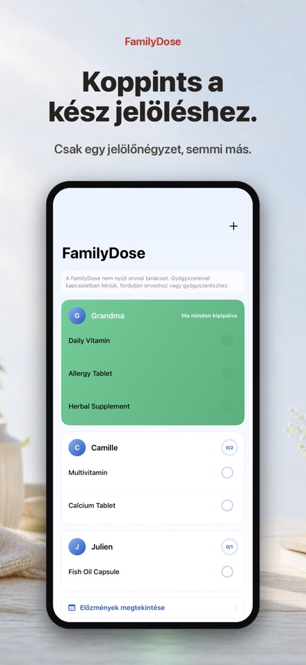 FamilyDose: Csaladi ellenorzo 2