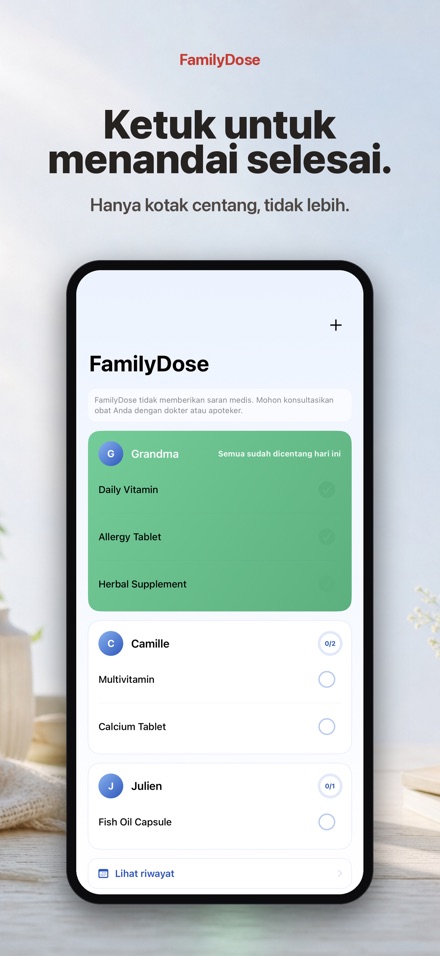 FamilyDose: Cek Obat Keluarga 2