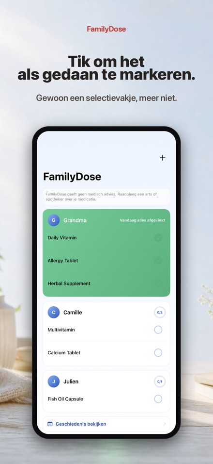 FamilyDose: Gezinschecklijst 2