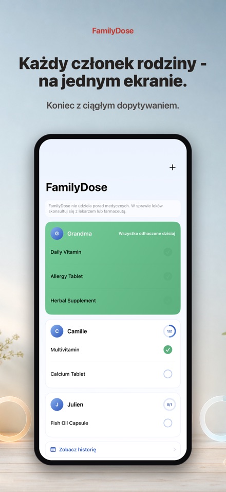 FamilyDose: Checklista Rodziny 8