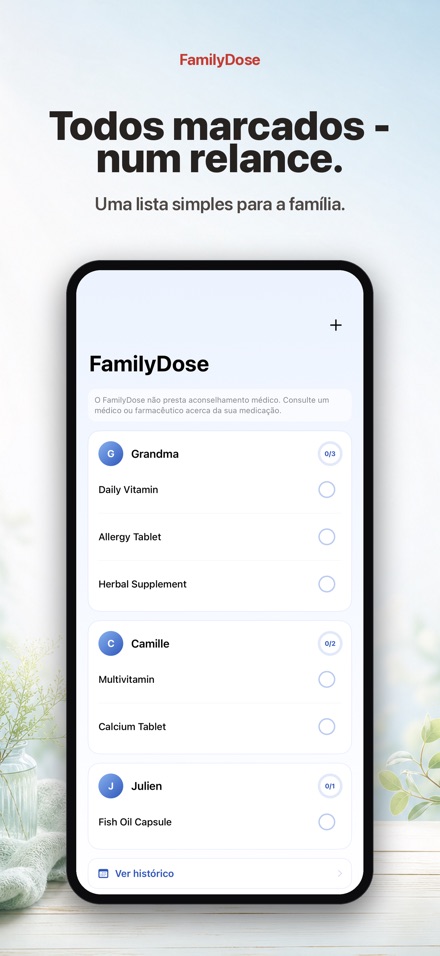 FamilyDose: Checklist Familia