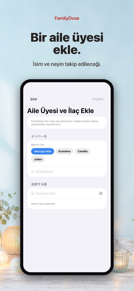 FamilyDose: Aile Ilac Kontrol 6