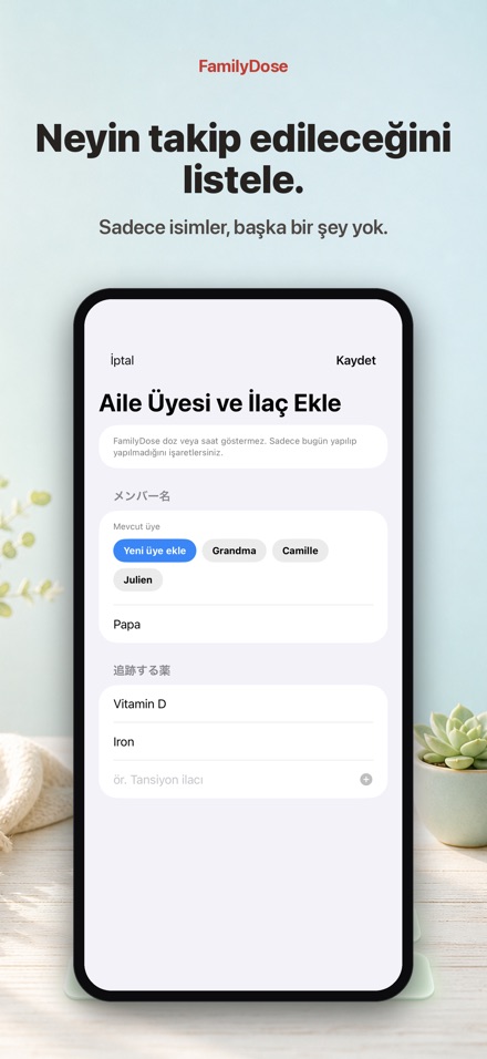 FamilyDose: Aile Ilac Kontrol 7