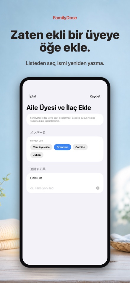 FamilyDose: Aile Ilac Kontrol 10