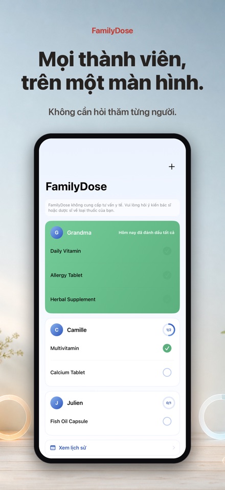 FamilyDose: Check-list 8