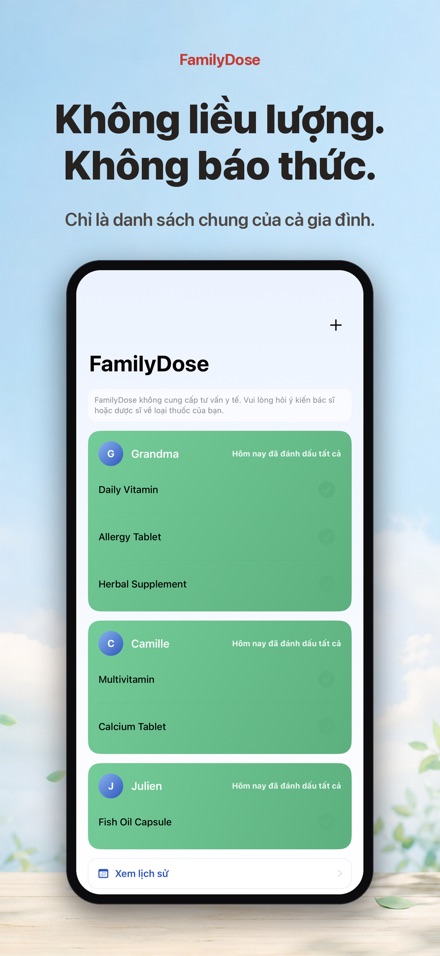 FamilyDose: Check-list 9