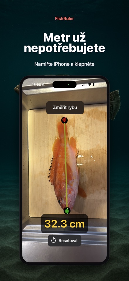 FishRuler: měření ryby AR 4