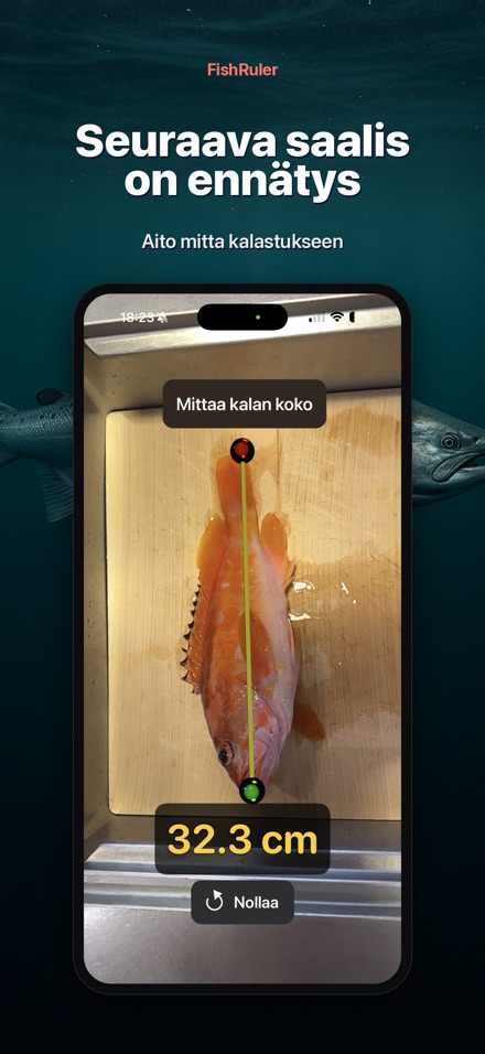 FishRuler: mittaa kala AR 10