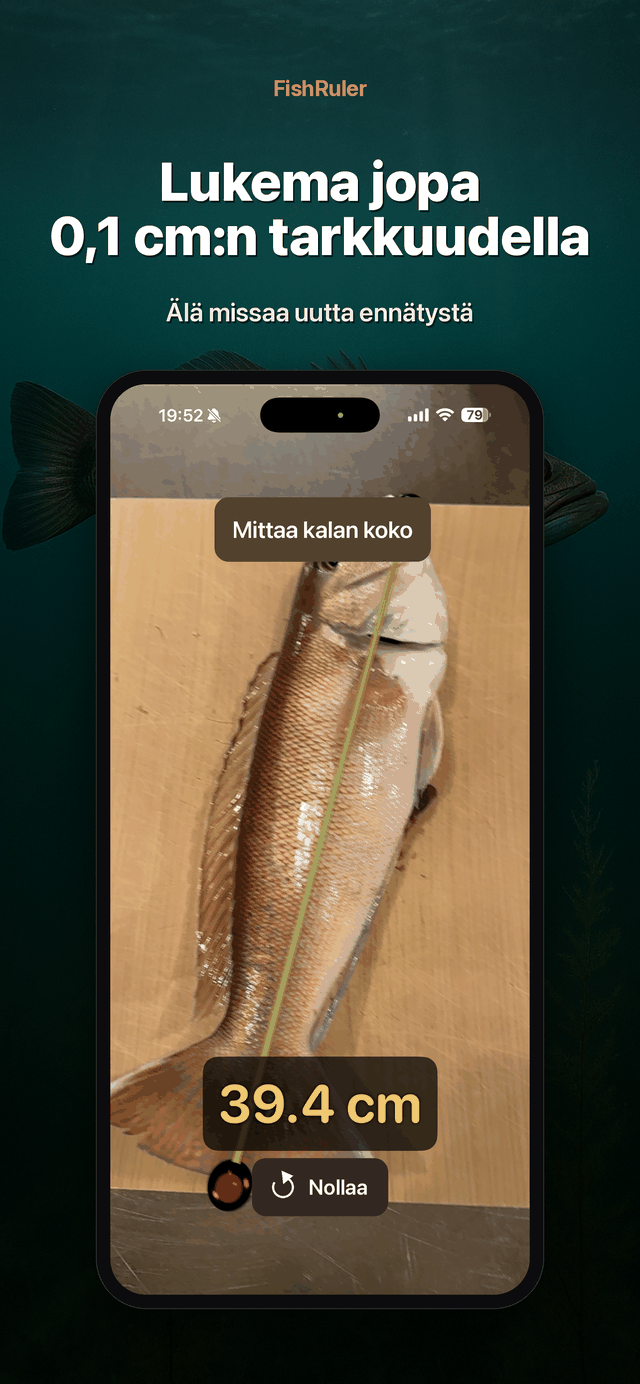 Lukema 0.1 cm:n tarkkuudella
