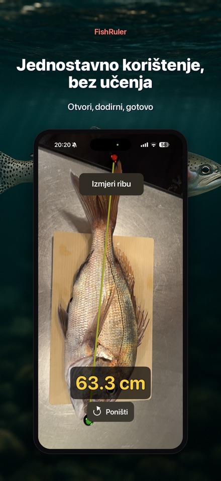 FishRuler: mjerenje ribe AR 9