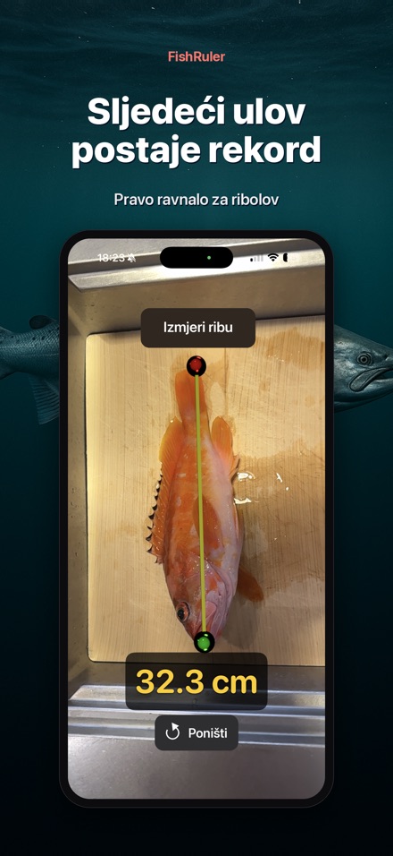 FishRuler: mjerenje ribe AR 10