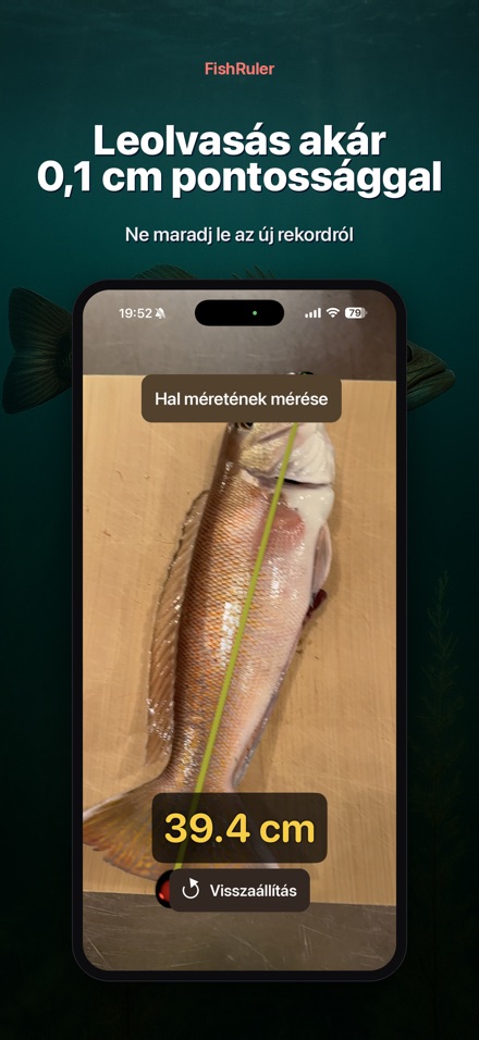 FishRuler: halmérés AR-ral 8