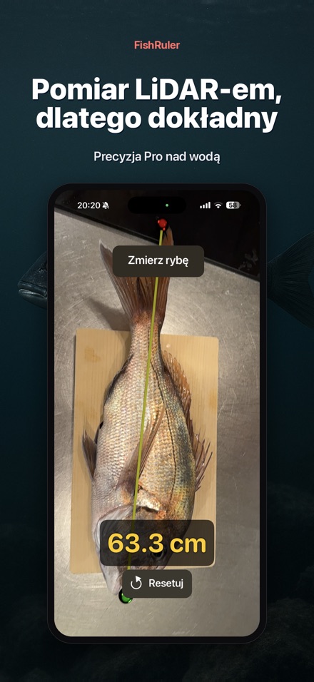 FishRuler: pomiar ryby AR 6