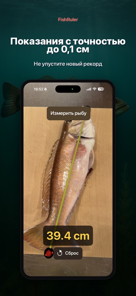 FishRuler: замер рыбы в AR 8