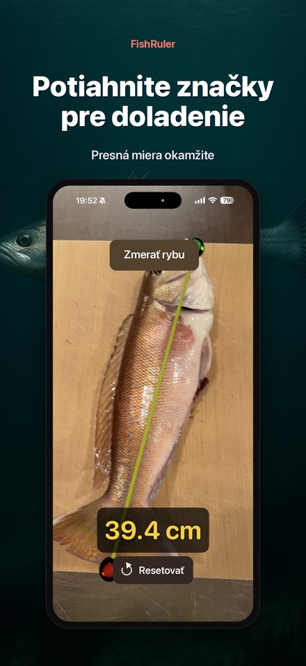FishRuler: meranie ryby AR 2