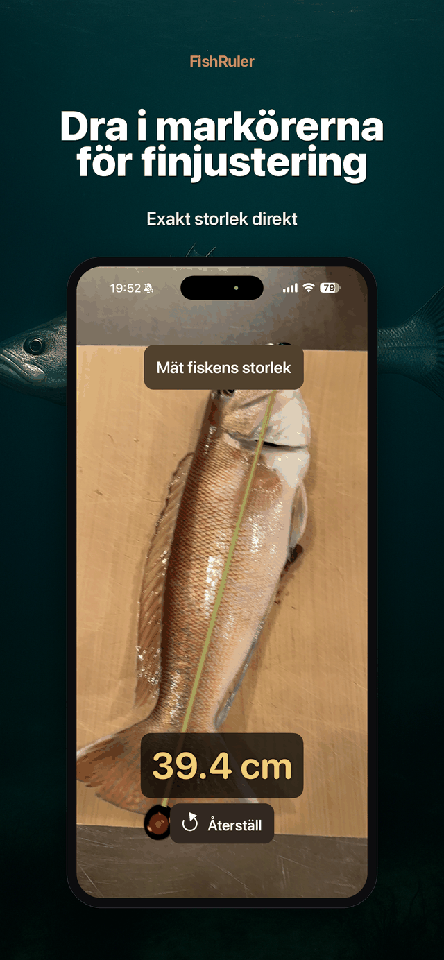 Dra för att finjustera