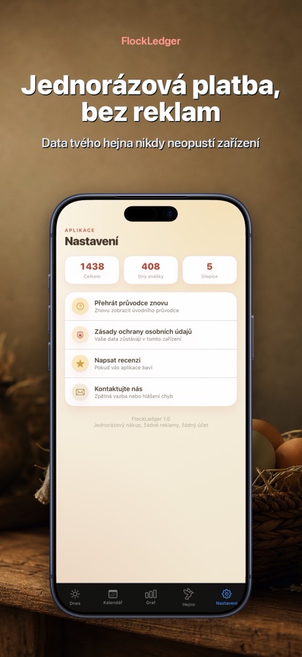 FlockLedger: Počítadlo Vajec 10
