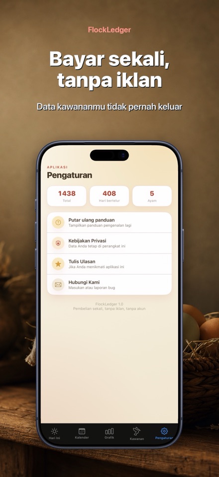 FlockLedger: Penghitung Telur 10