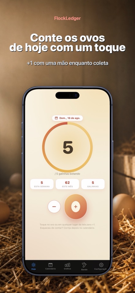FlockLedger: Contador de Ovos 1