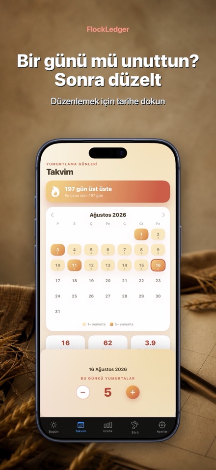 FlockLedger: Yumurta Sayaç 8