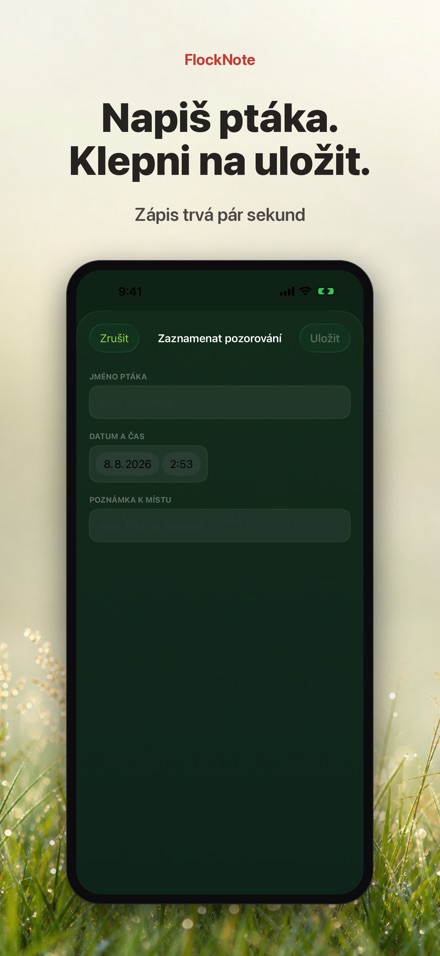 FlockNote: Deník Pozorování 8