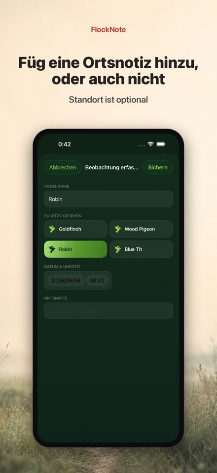 FlockNote: Vogelbeobachtung 5