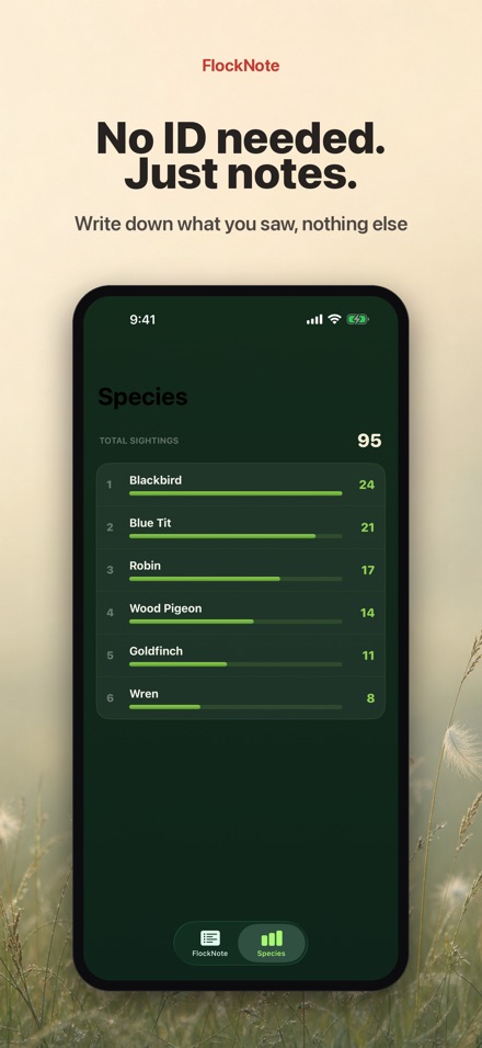 FlockNote: Bird Sighting Log 9