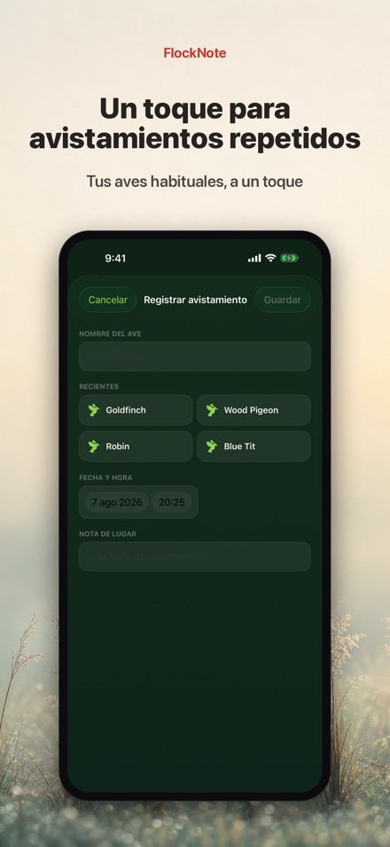 FlockNote: Registro de Aves 2