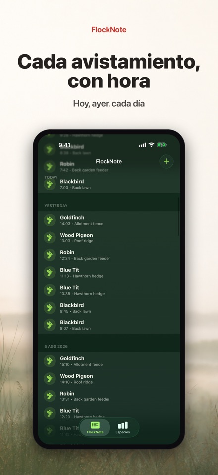 FlockNote: Registro de Aves 3