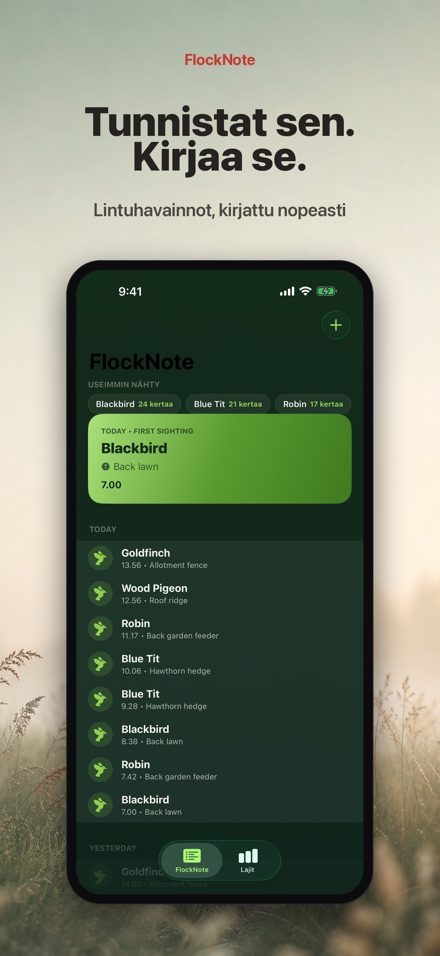 FlockNote: Lintuhavainnot