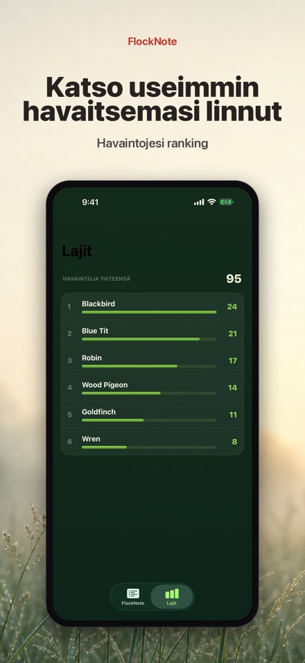 FlockNote: Lintuhavainnot 4