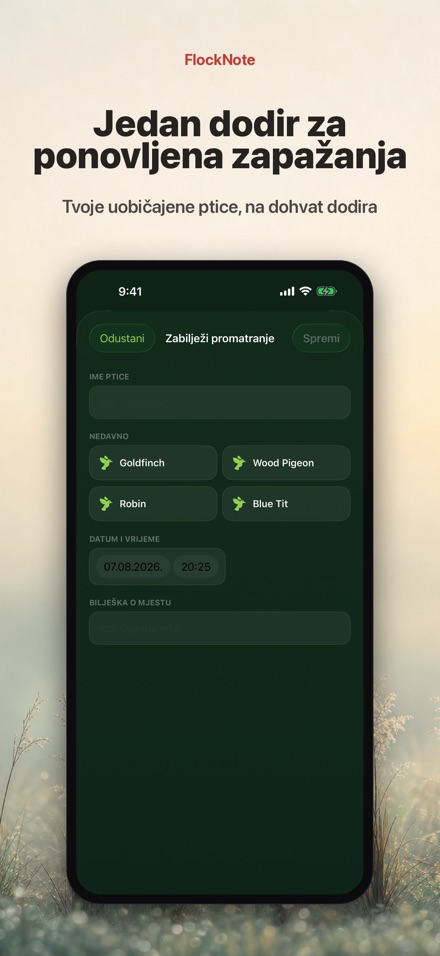 FlockNote: Dnevnik Ptica 2