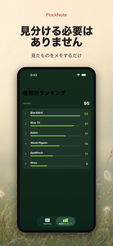 FlockNote: 野鳥観察ログ 9