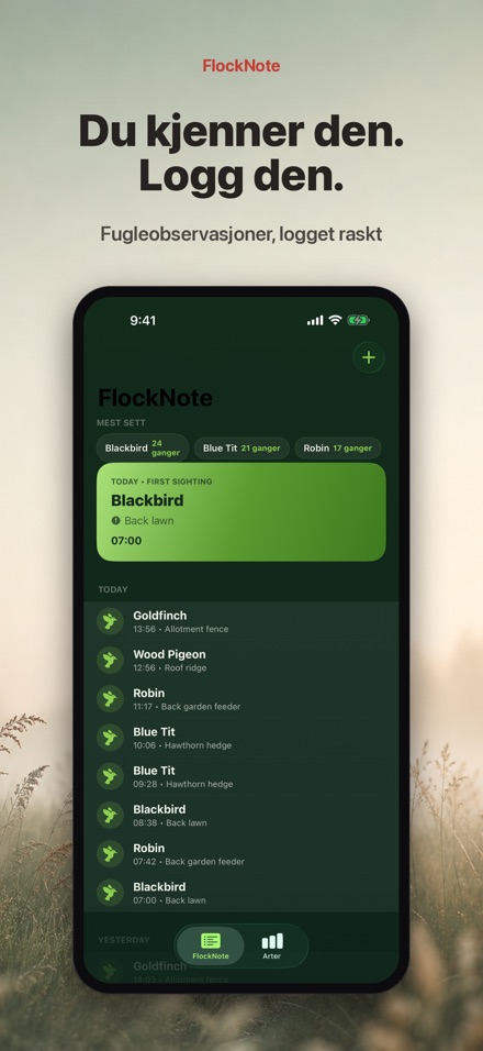 FlockNote: Fugleobservasjon