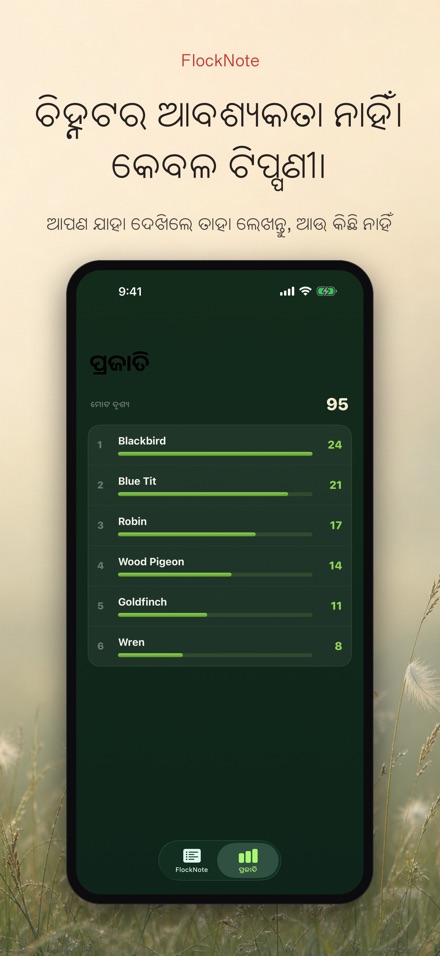 FlockNote: ପକ୍ଷୀ ଲଗ 9