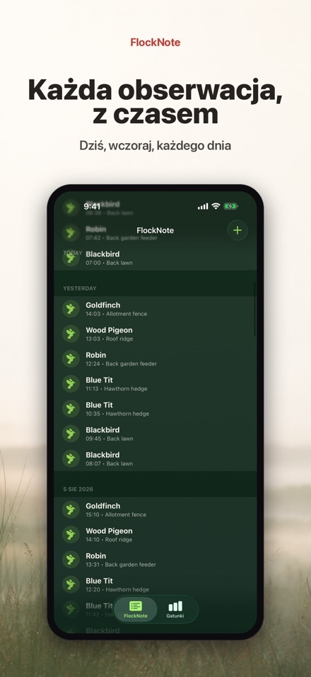 FlockNote: Dziennik Ptaków 3