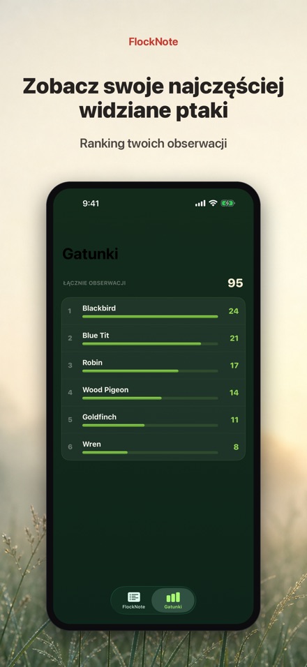 FlockNote: Dziennik Ptaków 4