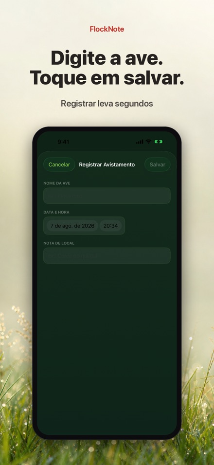 FlockNote: Diário de Aves 8