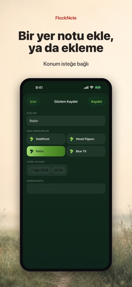 FlockNote: Kuş Gözlem Günlüğü 5