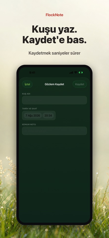 FlockNote: Kuş Gözlem Günlüğü 8