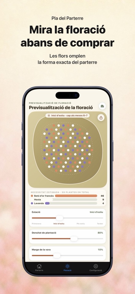 FlowerBedPlan: nre. de plantes 1