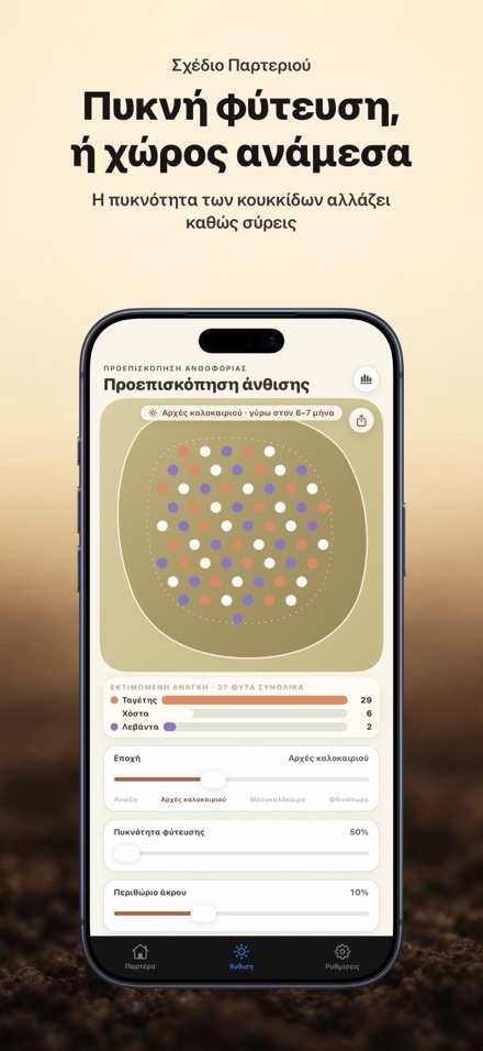 FlowerBedPlan: αριθμός φυτών 7