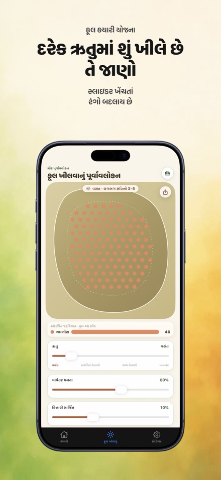 FlowerBedPlan: છોડની સંખ્યા 6