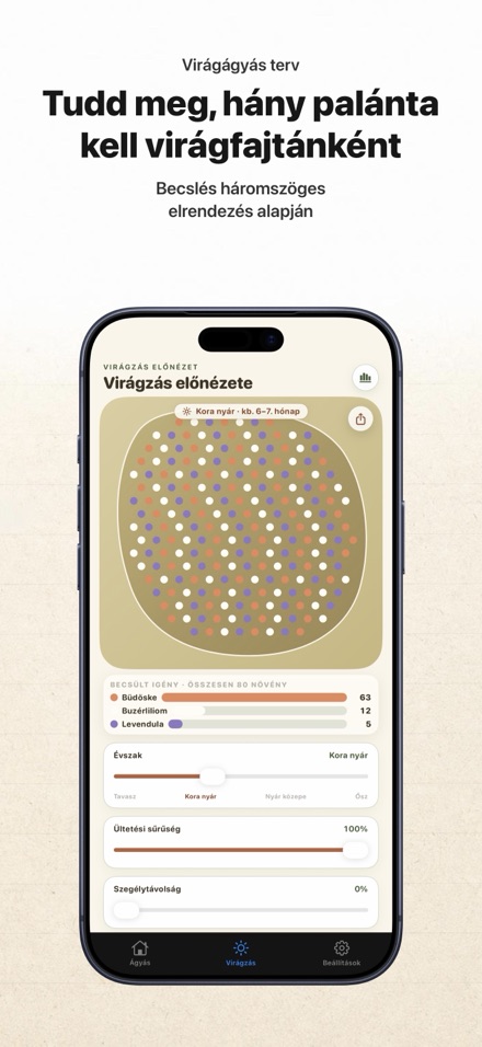FlowerBedPlan: palánták száma 8
