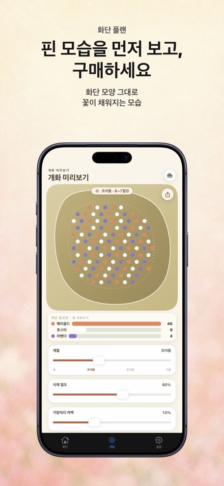 FlowerBedPlan: 모종 개수 계획 1