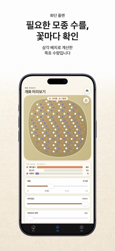 FlowerBedPlan: 모종 개수 계획 8